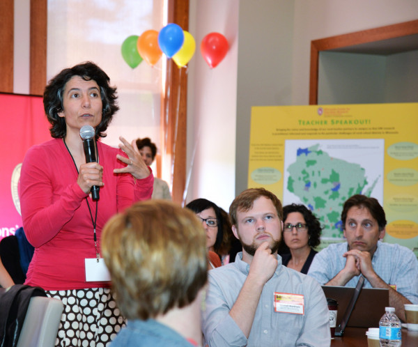 University researchers, faculty and graduate students listened to, and shared ideas with, rural teachers from seven Wisconsin school districts.